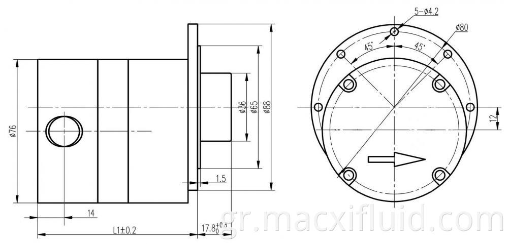 88 Micro Gear Pump Head